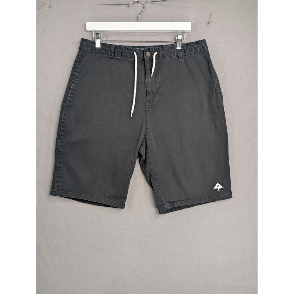 LRG Lifted Research Group Mens Black Chino Shorts Size 34 47+132-00-28